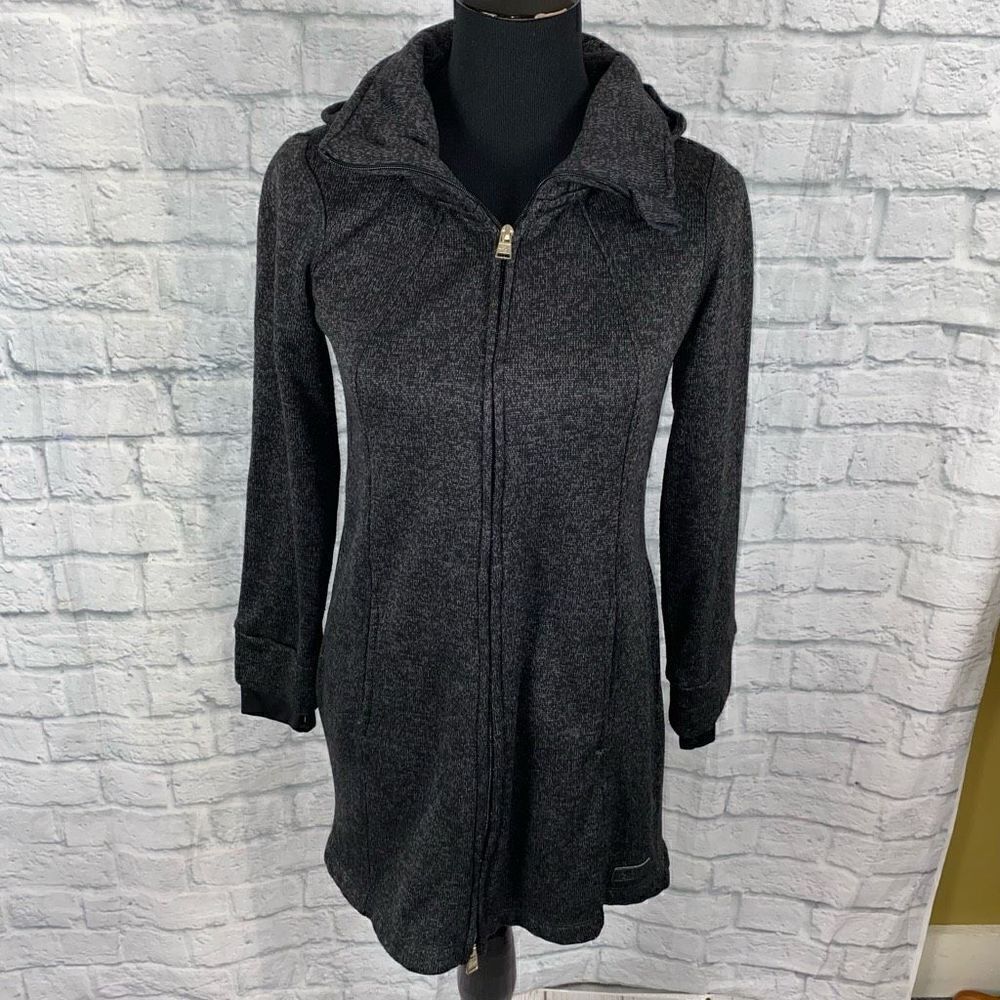 Kenneth Cole reaction lightweight double zipper jacket w/detachable hood S